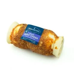 Barkworthies Beef Cheek Wrapped With Chicken Dog Bone, Medium