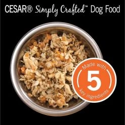 Cesar Simply Crafted Chicken, Sweet Potato, Apple, Barley & Spinach Limited-Ingredient + Chicken Limited-Ingredient Wet Dog Food Topper 12 Cesar Simply Crafted Chicken, Sweet Potato, Apple, Barley & Spinach Limited-Ingredient + Chicken Limited-Ingredient Wet Dog Food Topper -Brown's || Barkworthies || Cesar Sales 356873 PT3. SY630 V1640900227