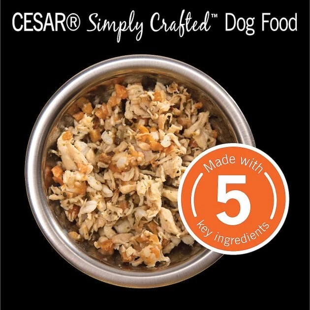 Cesar Simply Crafted Chicken, Sweet Potato, Apple, Barley & Spinach Limited-Ingredient + Chicken Limited-Ingredient Wet Dog Food Topper 4 Cesar Simply Crafted Chicken, Sweet Potato, Apple, Barley & Spinach Limited-Ingredient + Chicken Limited-Ingredient Wet Dog Food Topper - Image 4