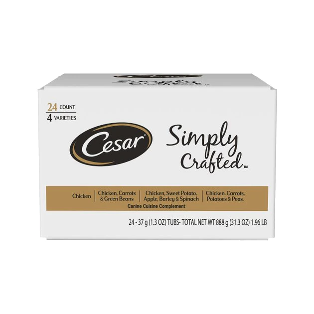 Cesar Simply Crafted Cuisine Complement Soft Wet Adult Dog Food Variety Pack 1 Cesar Simply Crafted Cuisine Complement Soft Wet Adult Dog Food Variety Pack