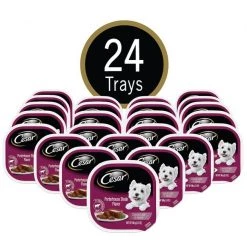 Cesar Classic Loaf in Sauce Porterhouse Steak Flavor Dog Food Trays -Brown's || Barkworthies || Cesar Sales 47085 PT2. SY630 V1621548158