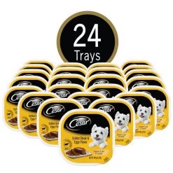 Cesar Classic Loaf in Sauce Grilled Steak & Eggs Flavor Dog Food Trays -Brown's || Barkworthies || Cesar Sales 47093 PT2. SY630 V1621547316
