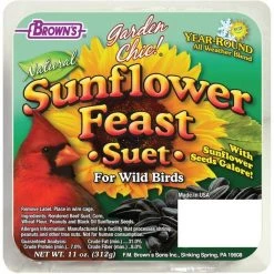 C&S||Brown's C&S Ez Fill Suet Basket Feeder + Brown's Garden Chic! Wild Bird Food, 11-oz tray -Brown's || Barkworthies || Cesar Sales 569894 PT5. SY630 V1657660050
