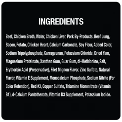 Cesar Loaf & Topper in Sauce Filet Mignon Flavor with Bacon & Potato Dog Food Trays -Brown's || Barkworthies || Cesar Sales 86055 PT6. SY630 V1621547548