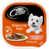Cesar Classic Loaf in Sauce Chicken & Liver Recipe Dog Food Trays