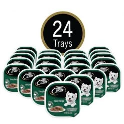 Cesar Classic Loaf in Sauce Turkey Recipe Dog Food Trays -Brown's || Barkworthies || Cesar Sales 86440 PT2. SY630 V1621518209