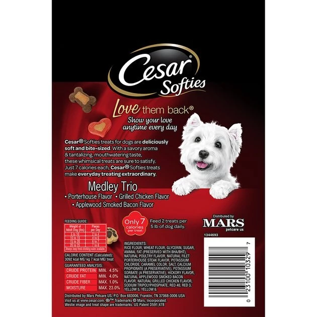 Cesar Softies Medley Dog Treats 2 Cesar Softies Medley Dog Treats - Image 2
