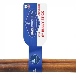 Barkworthies Odor-Free American Bully Sticks 6" Dog Treats