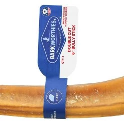 Barkworthies Odor-Free American Double Cut 6" Bully Sticks Dog Treats