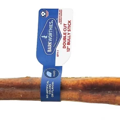 Barkworthies Odor-Free American Double Cut 12" Bully Sticks Dog Treats