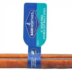 Barkworthies Odor-Free Double Cut 6" Bully Sticks Dog Treats