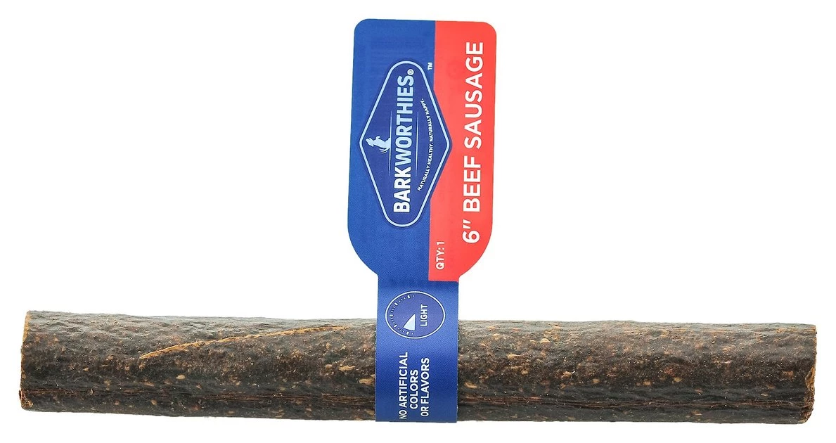 Barkworthies Beef Roll 6" Dog Treats 1 Barkworthies Beef Roll 6" Dog Treats