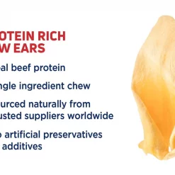 Barkworthies Cow Ears Dog Treats -Brown's || Barkworthies || Cesar Sales 87205 PT6. SY630 V1551121631