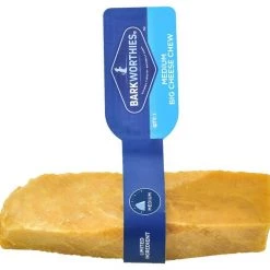 Barkworthies Medium Big Cheese Chew Dog Treats