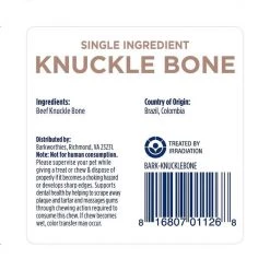 Barkworthies Beef Knuckle Bone Dog Treats 8 Barkworthies Beef Knuckle Bone Dog Treats -Brown's || Barkworthies || Cesar Sales 87271 PT2. SY630 V1552509717