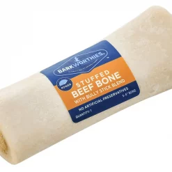 Barkworthies Large Stuffed Beef Shin Bone Dog Treats