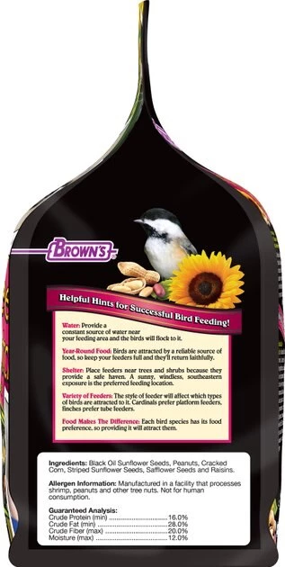 Brown's Bird Lover's Blend Chickadee Nuthatch Wild Bird Food 3 Brown's Bird Lover's Blend Chickadee Nuthatch Wild Bird Food - Image 3