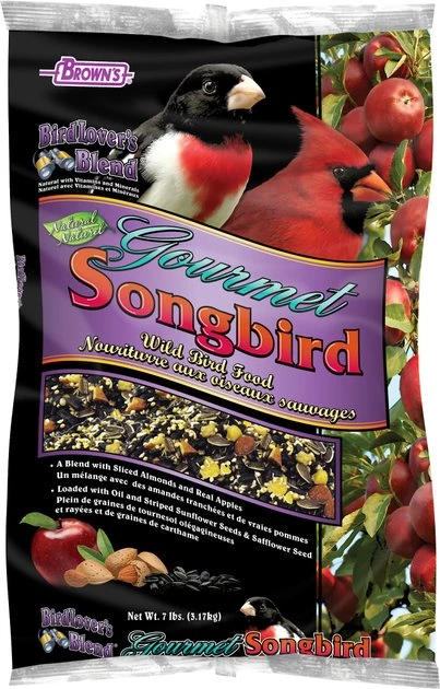 Brown's Bird Lover's Blend Almonds & Apples Gourmet Songbird Wild Bird Food 1 Brown's Bird Lover's Blend Almonds & Apples Gourmet Songbird Wild Bird Food