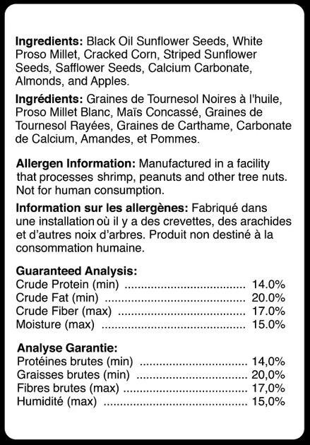Brown's Bird Lover's Blend Almonds & Apples Gourmet Songbird Wild Bird Food 3 Brown's Bird Lover's Blend Almonds & Apples Gourmet Songbird Wild Bird Food - Image 3