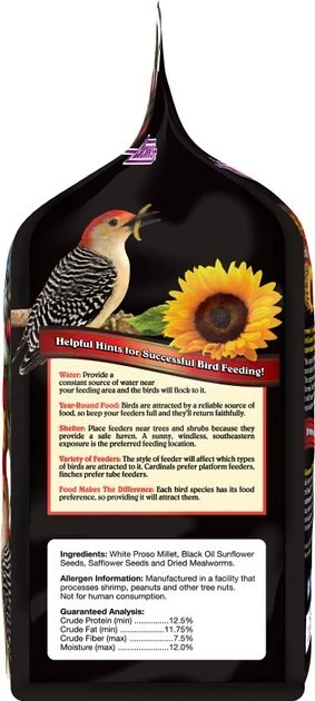 Brown's Bird Lover's Blend Hi-Energy Plus with Mealworms Wild Bird Food 3 Brown's Bird Lover's Blend Hi-Energy Plus with Mealworms Wild Bird Food - Image 3