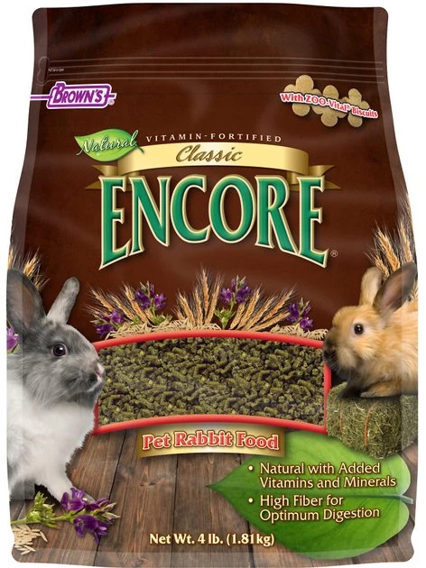 Brown's Encore Classic Natural Rabbit Food 1 Brown's Encore Classic Natural Rabbit Food