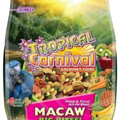 Brown's Tropical Carnival Big Bites with ZOO-Vital Biscuits Macaw Food