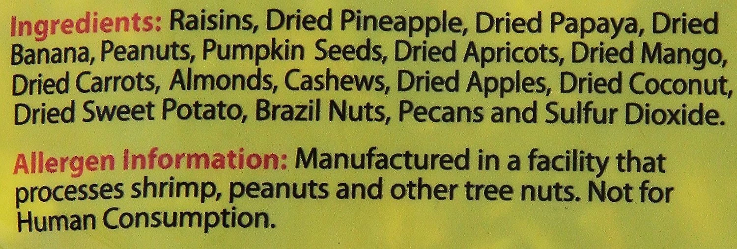 Brown's Tropical Carnival Fruit & Nut Parrot Bird Treats 4 Brown's Tropical Carnival Fruit & Nut Parrot Bird Treats - Image 4