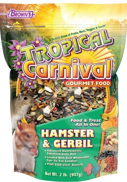 Brown's Tropical Carnival Gerbil & Hamster Food 1 Brown's Tropical Carnival Gerbil & Hamster Food