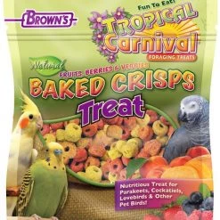 Brown's Tropical Carnival Natural Baked Crisps Bird Treats