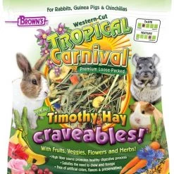 Brown's Tropical Carnival Natural Timothy Hay Craveables! Small Animal Food