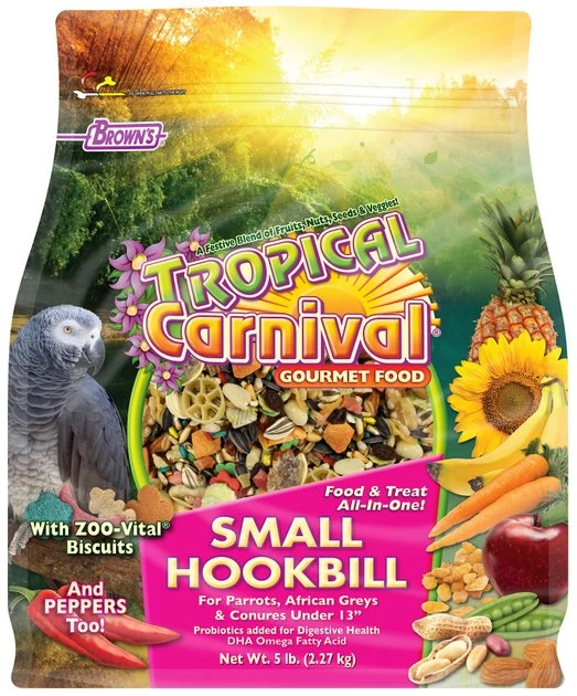 Brown's Tropical Carnival Gourmet Small Hookbill Food 1 Brown's Tropical Carnival Gourmet Small Hookbill Food