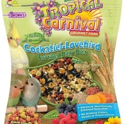 Brown's Tropical Carnival Natural Fortified Daily Diet Cockatiel & Lovebird Food